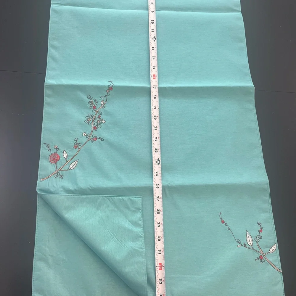 NWT Lenox Chirp Turquoise Table Runner, 19x70 - Picture 10 of 13